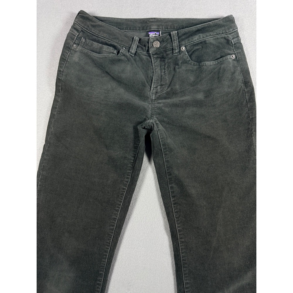 Patagonia‎ Womens Corduroy Pants Straight Leg Size 28 Dark Grey Organic Cotton